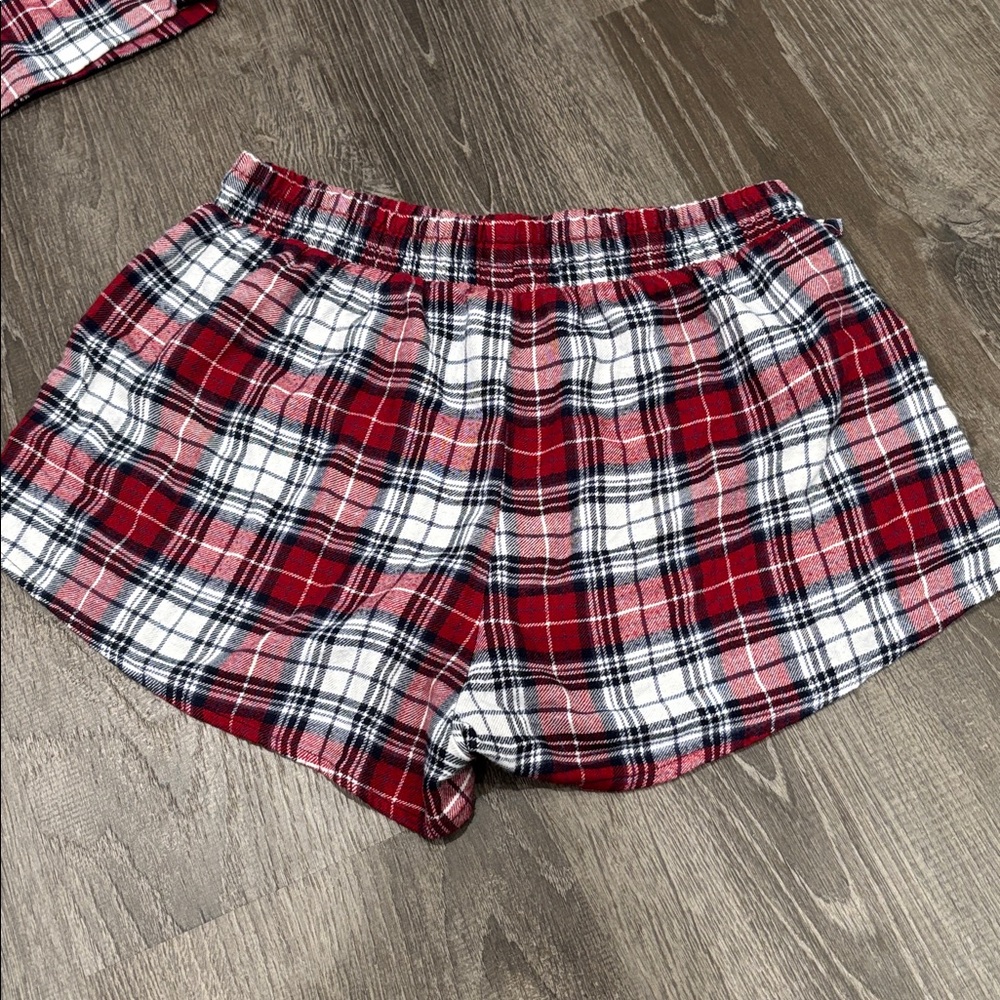 Garage Size XS/S Red Plaid Pajama Set - Picture 3 of 8